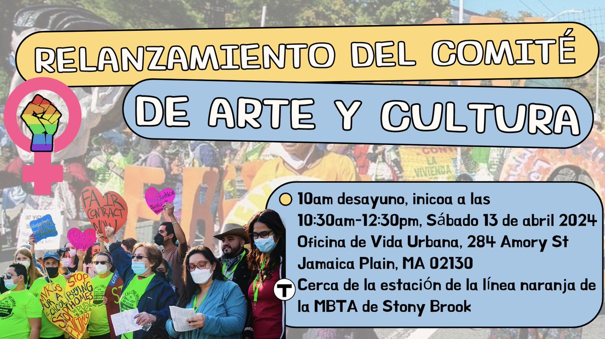 CityLife_Clvu's tweet photo. Este sábado únete al desayuno del Comité de #CLVU Arts + Culture para reunirnos y empezar a plantar las semillas de un proyecto artístico recién financiado centrado en la vivienda social y el #RentControlMA 🎨🎭 https://t.co/NUTczZTskP