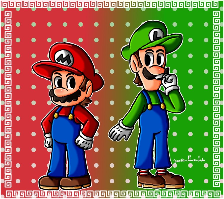 #MarioandLuigi #Mario #Luigi #NationalSiblingsDay #Nintendo #SuperMario As today is National Brothers Day, I decided to draw Mario and Luigi but with the design of the Mario and Luigi games. I hope you liked it because I wanted to practice this style that everyone uses.