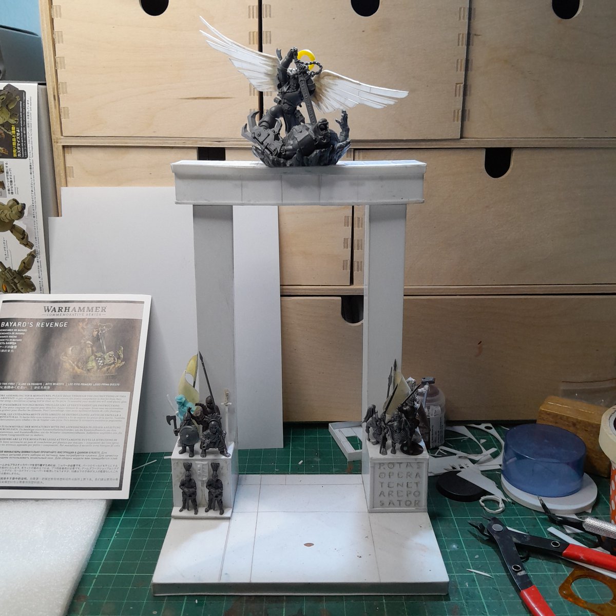 #smashbash2024 #warhammer40k #scratchbuild #hobby #wellness #recycle #upcycle #crafting #gate #portal #door #WarhammerCommunity  :)