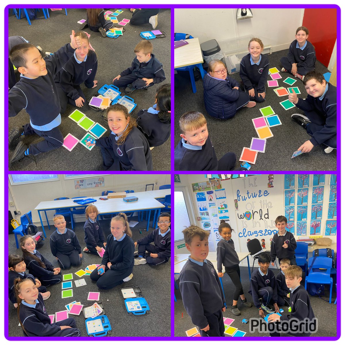 GRMA 5th class for their fantastic robots display to 2nd class this morning. We can not wait to use them and start creating and coding new paths for the robotic cars #STEM #Coding