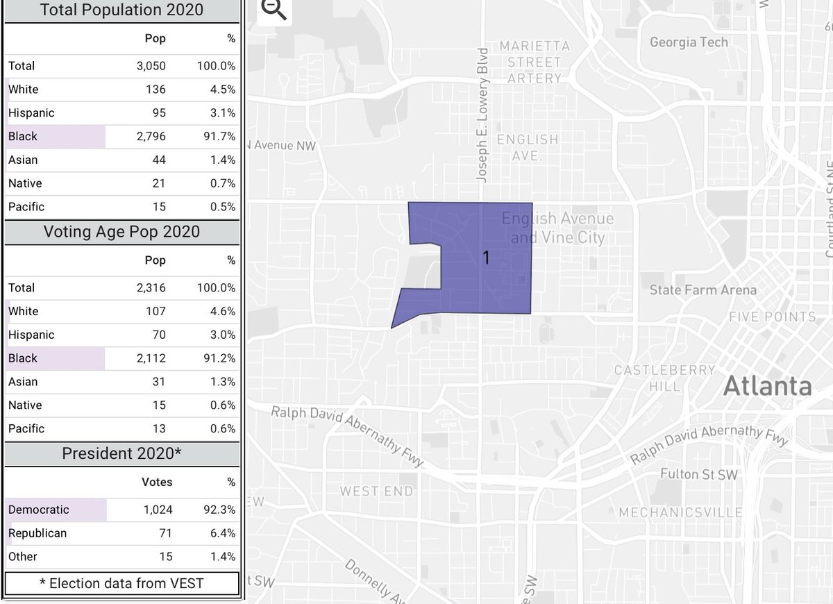 The @ChickfilA location that @realDonaldTrump visited today in Atlanta is located in a precinct that gave Joe Biden 92.3% of the vote and is 91% black.