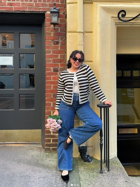 Denim + a cute knit 👌💐 @Primark Jeans made using a minimum of 50% cotton from the Primark Sustainable Cotton Programme #PrimarkCares 💙 📸 Instagram- sarita. cu