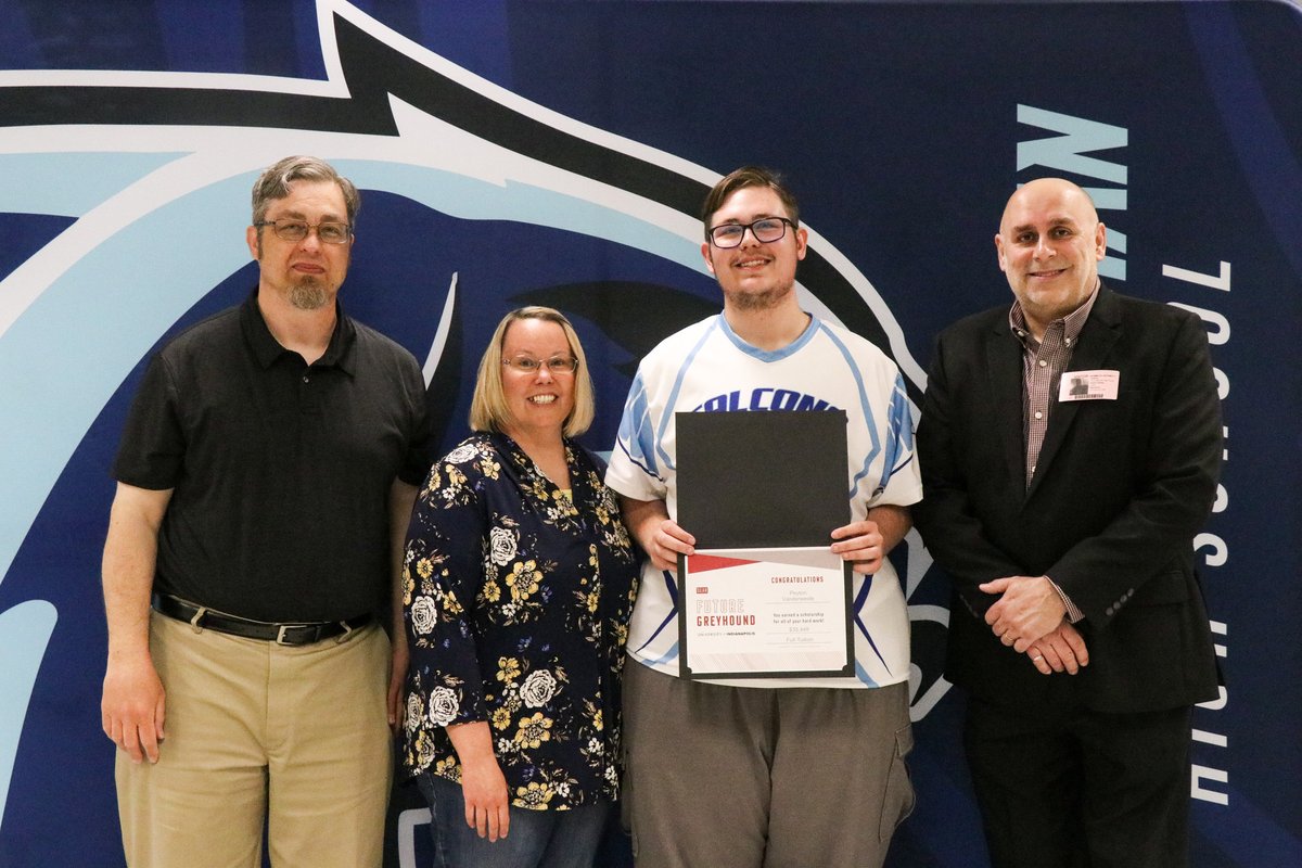 Today the UINDY School of Engineering awarded two of our brightest students with full-tuition scholarships. Congrats PMHS Senior Peyton Vanderweide and SHS Senior Alejandro Martinez-Ramirez! We are so proud of the hard work these young men have put into their future! #PerryProud…