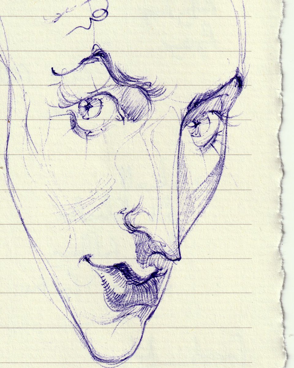 old heads on lined paper 