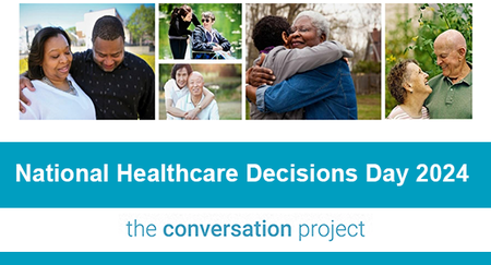 April 16 is National Healthcare Decisions Day, a day to inspire, educate & empower the public + providers about the importance of advance care planning. Learn about @convoproject's #NHDD & check out tools + resources available for #AdvanceCarePlanning: ow.ly/64xZ50R9v3A