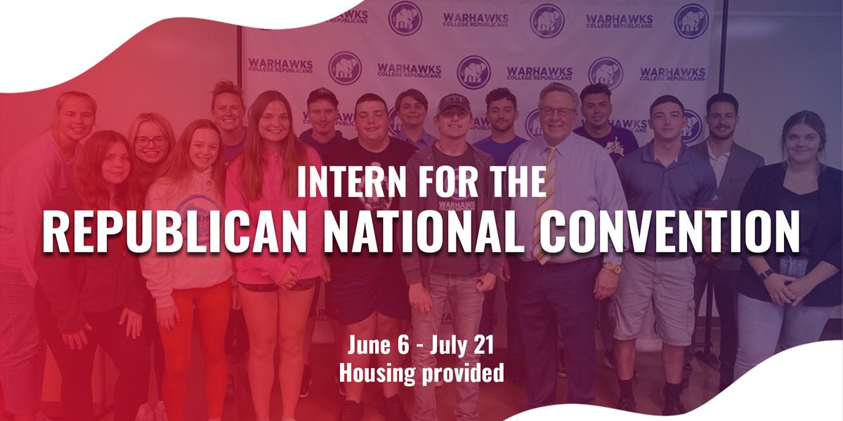 The #GOPConvention is making history this summer. You’ll want to be a part of it. Apply to intern for our team today and take advantage of this once-in-a-lifetime opportunity!