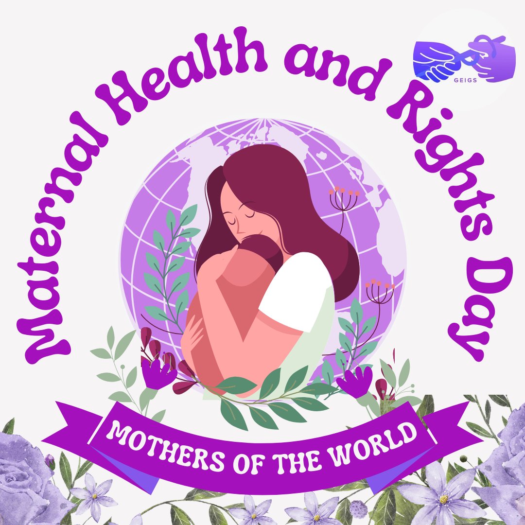 🌍 Tomorrow is #MaternalHealthandRights Day! 💖 Help us ensure every mother, no matter where, receives the care they deserve. 🏥 Join our campaign by following us, liking, and sharing our posts to spread the message of #HealthForAll with #GEIGS4MaternalHealth💜 #SurgeryForAll