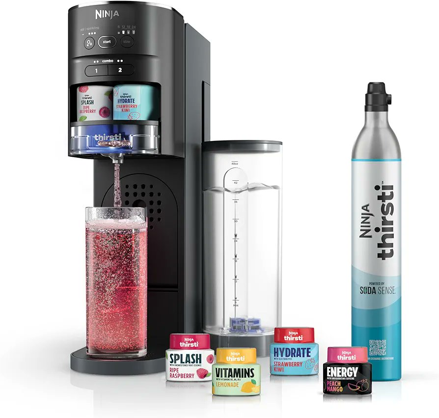 Quench your thirst with Ninja Thirsti Drink System! 💧 Personalize your drinks with a variety of flavors and sizes.
🇺🇸amzn.to/3VTKYzn
 @amazon
.
#Ad #CommissionEarned
#Ninja #amazonfinds #amazonmusthave #FoundItOnAmazon
#SodaMaker #ThirstQuencher 🥤🌟