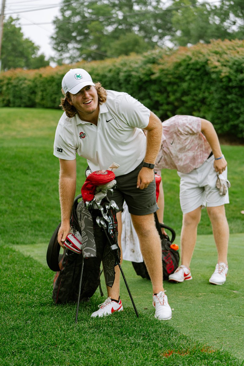 Best wishes to <a href="/OhioStateMGOLF/">Ohio State Men’s Golf</a> member Neal Shipley  as he tees off at the <a href="/TheMasters/">The Masters</a> tomorrow‼️

His trio starts at 11:30 AM ET Thu &amp; 8:24 AM ET Fri 🏌️‍♂️

Shipley is the first Buckeye amateur to play in the event since 1️⃣9️⃣9️⃣6️⃣.

<a href="/OhioStateMGOLF/">Ohio State Men’s Golf</a> | #GoBucks