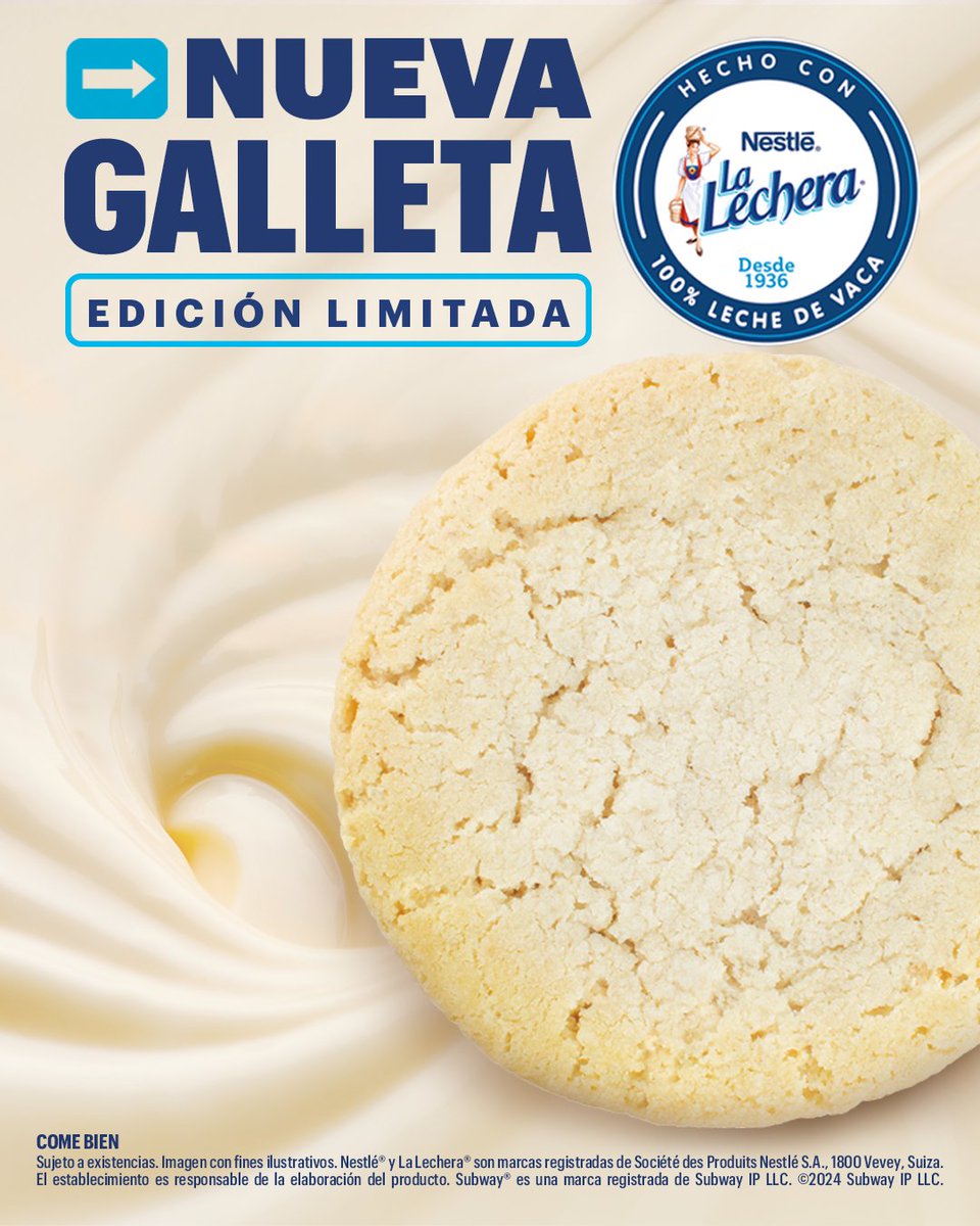 Ven a probar la Nueva Galleta hecha con La Lechera 🥛🍪 Te mereces momentos dulces con su increíble sabor 😋