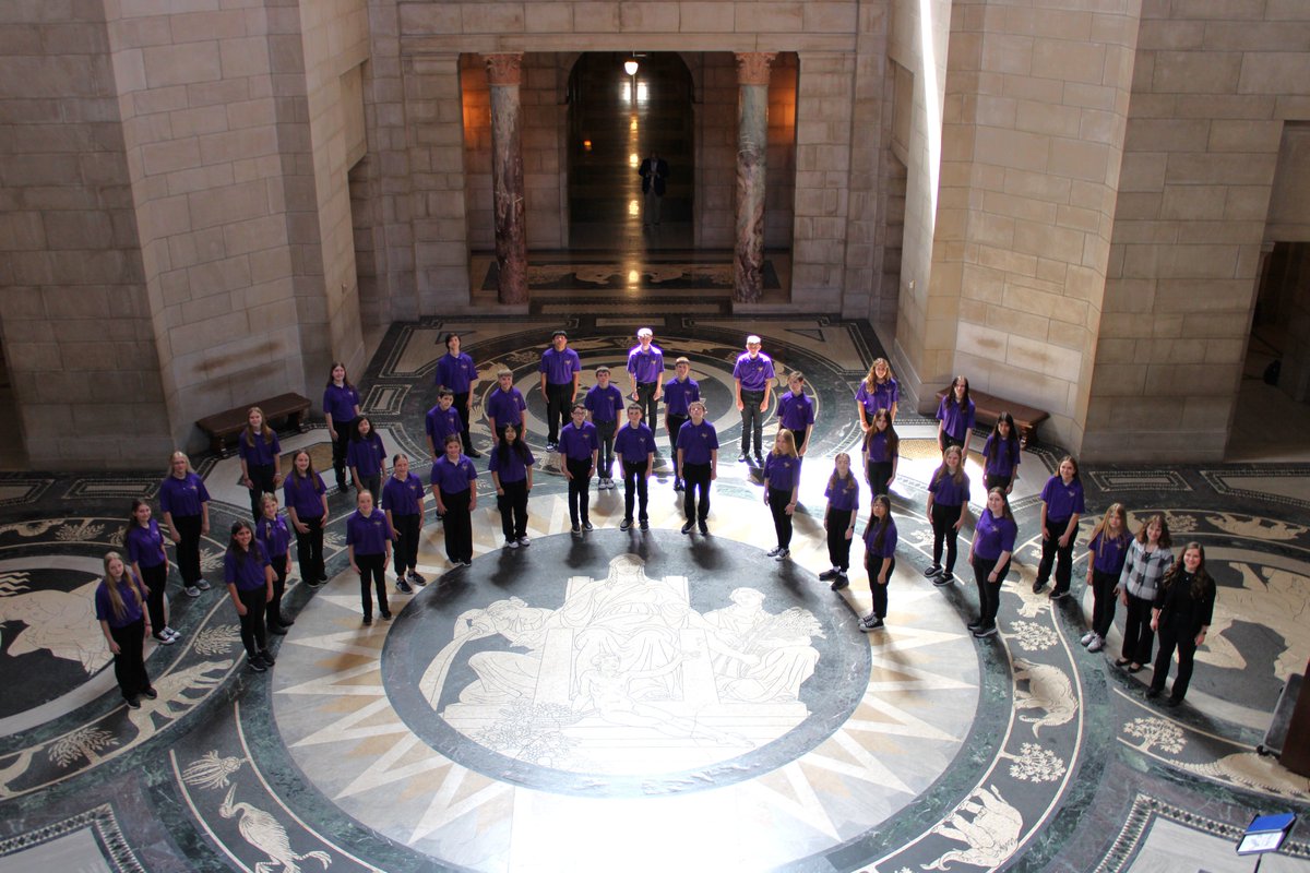 Our final Capitol Concert Series featured the Northwest Wind Ensemble directed by Shawn Pfanstiel, &amp; the Holdrege Middle School Concert Choir directed by Karlie Sines. Special thanks to Sens. Fred Meyer &amp; Loren Lippincott for attending to support the students of Grand Island!