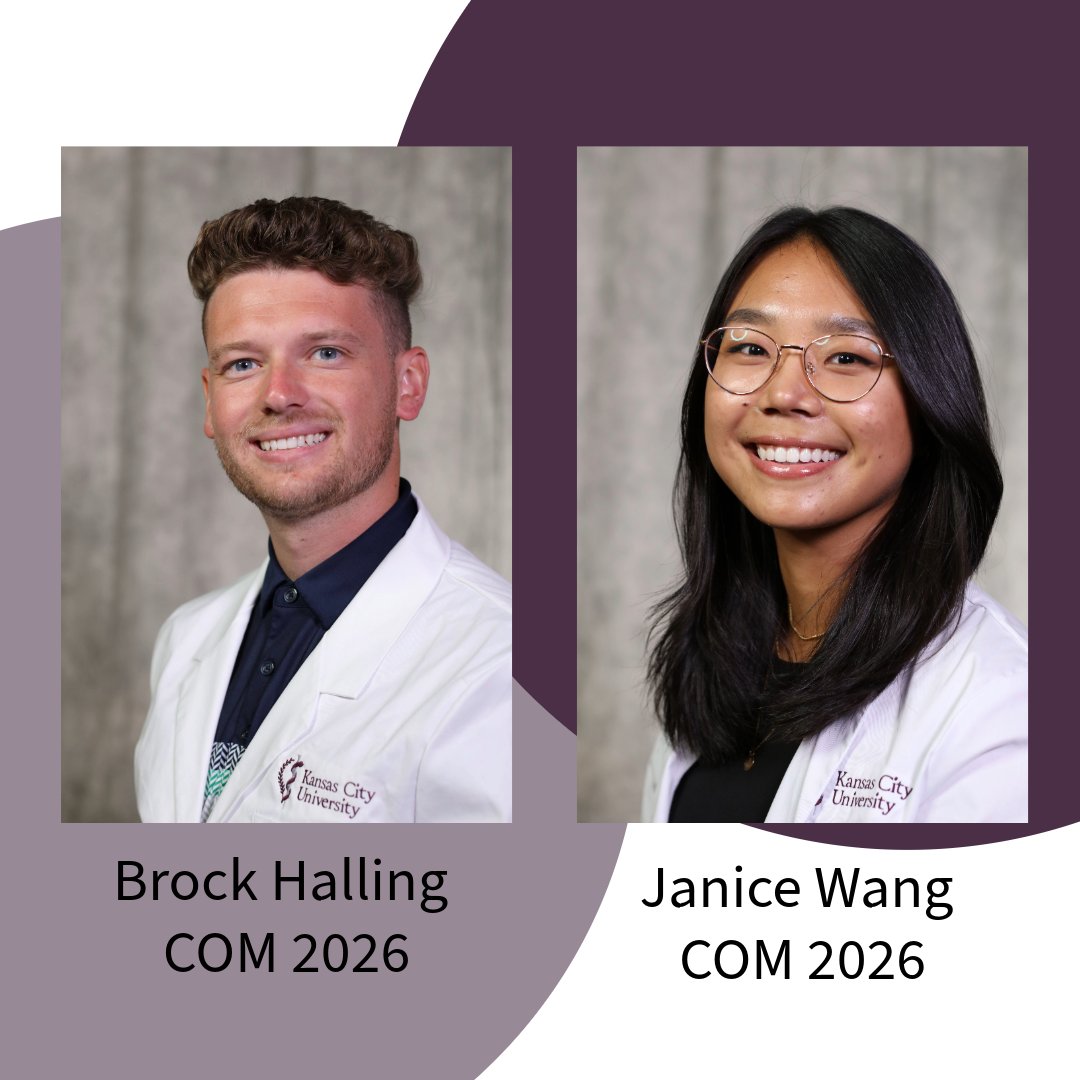 KCU students Brock Halling and Janice Wang have been selected to present at the @albanymedical 8th Annual Medical Students Ethics Conference taking place April 11-12. Congratulations! #MedTwitter #KCUresearch