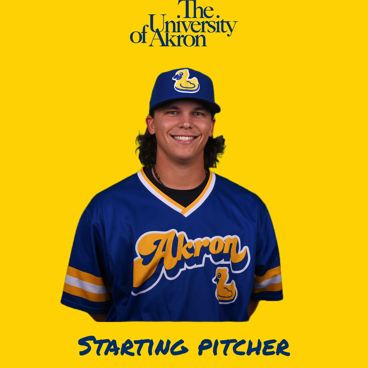 What’s that coming down the tracks…it’s our @uakron starting pitcher @RWebb55