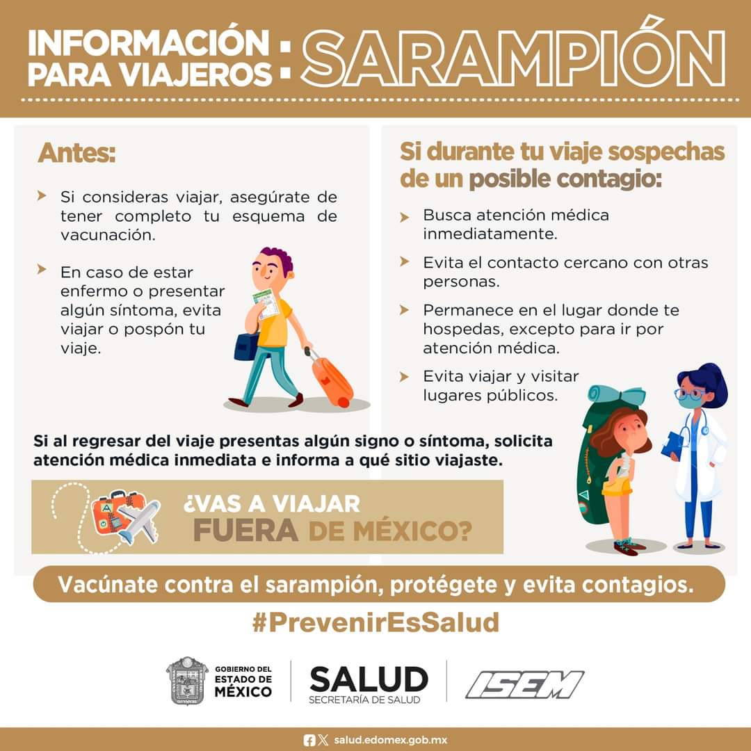 #sarampión Consejos para viajeros ✈ #measles #Travel #travelling