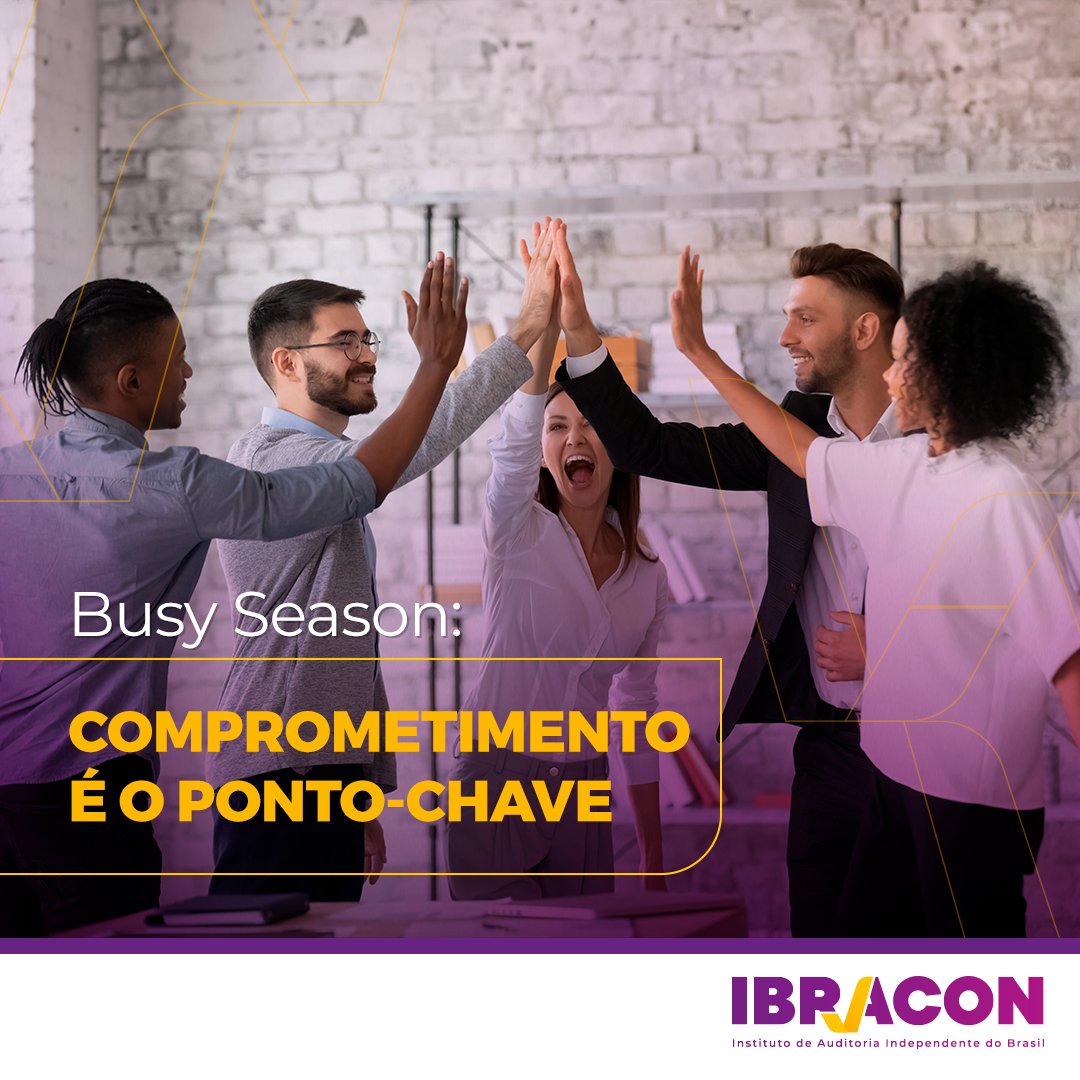 Chegamos ao final de mais uma Busy Season, a temporada de maior volume de trabalho a Auditoria Independente. Assim, o Ibracon reconhece e parabeniza todos pela dedicação extra para realizar todas as entregas pertinentes. #AuditoriaIndependente #Ibracon #BusySeason