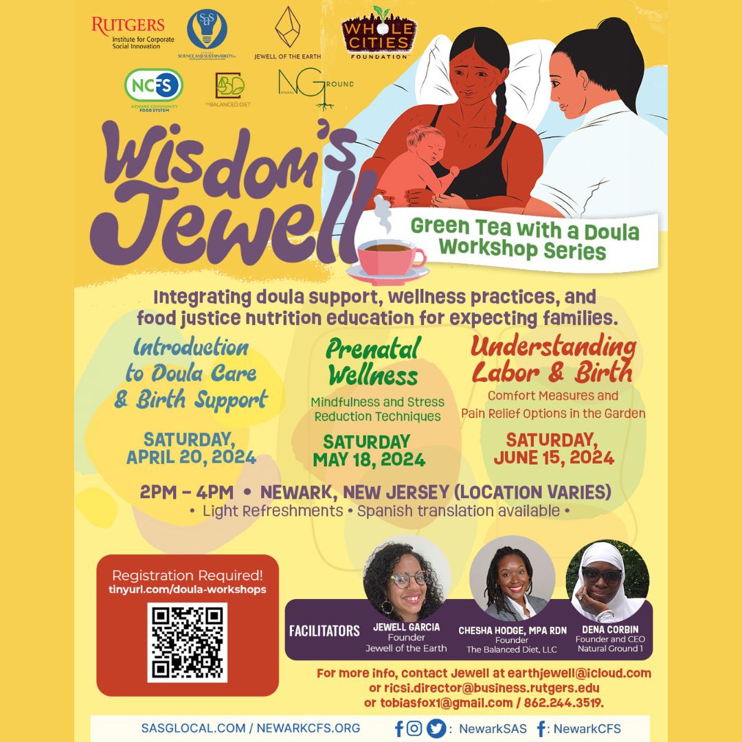 Check out this Doula workshop series in Newark for supportive services for the moms to be and educators, presented by Newark Science and Sustainability Inc. and their partners! Register: buff.ly/43KH2D4