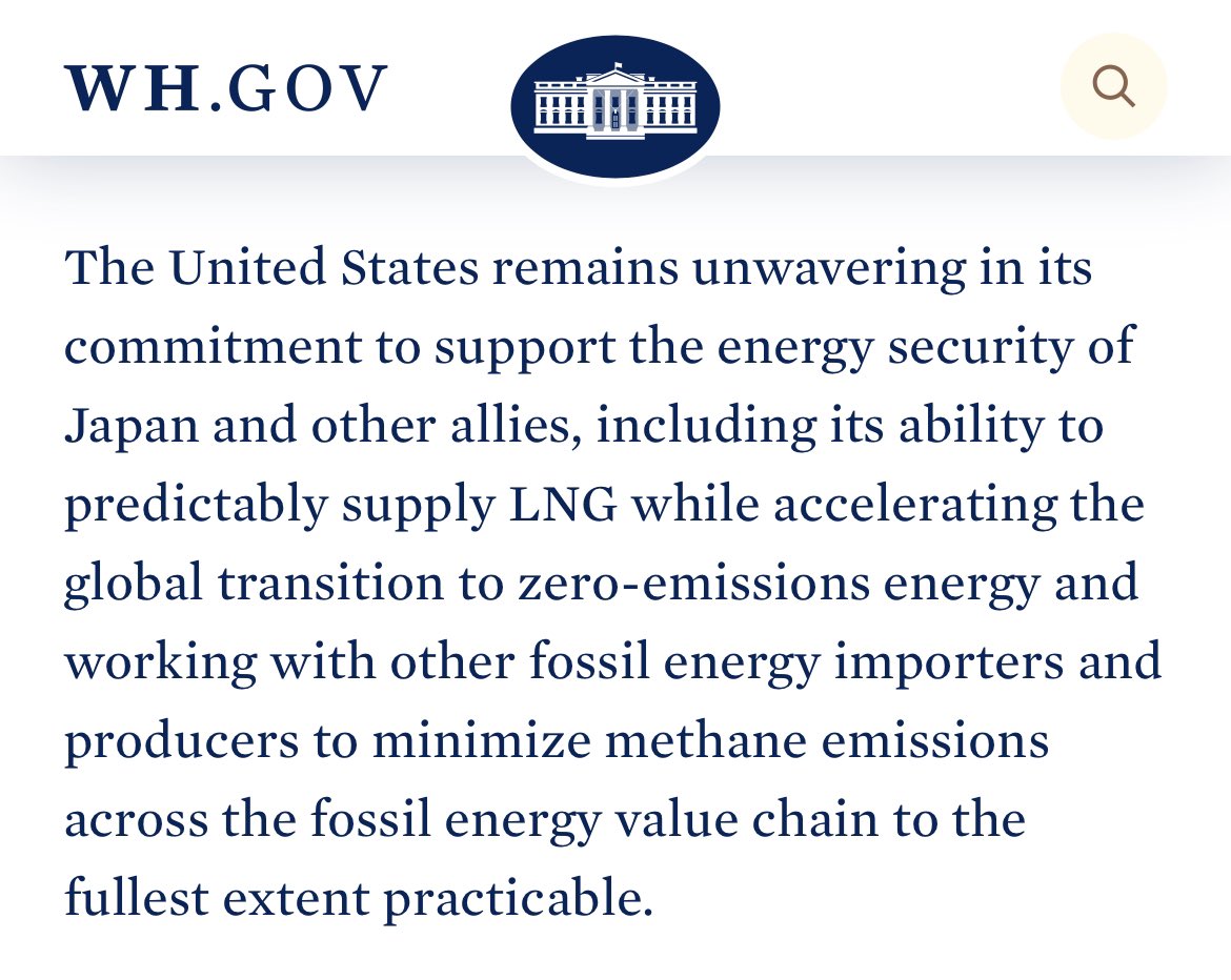 Fossil fuels are not energy security. They are an existential threat to our communities, ecosystems, economies, and the climate. It is time to #StopLNG and end the era of fossil fuels. @WhiteHouse @POTUS @kishida230