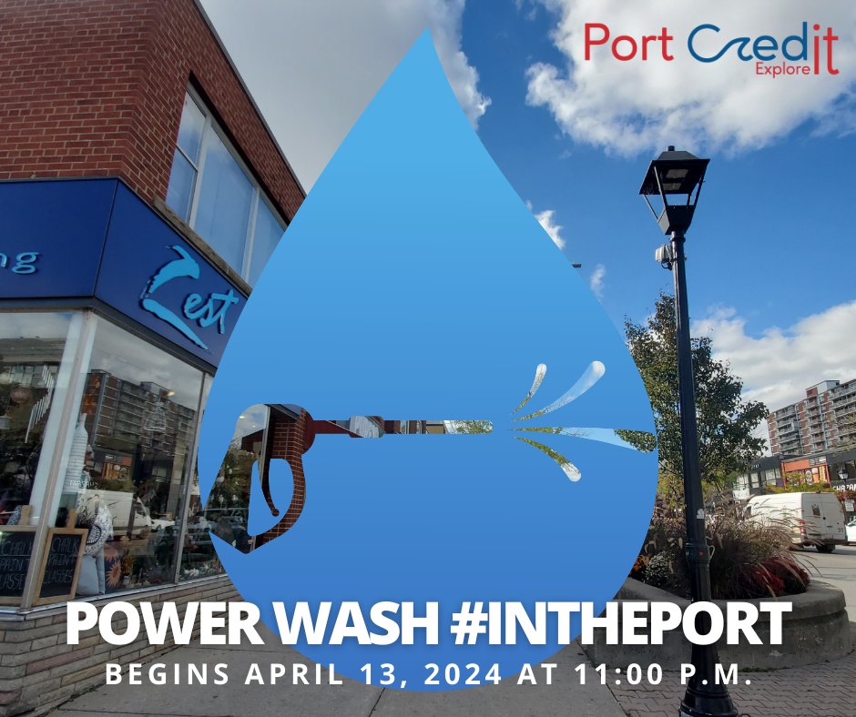 The PCBIA initiative to clean the main street within our businesses community will begin on April 13, 2024 from 11:00 p.m. For more details, please visit 👇 portcredit.com/community-news…