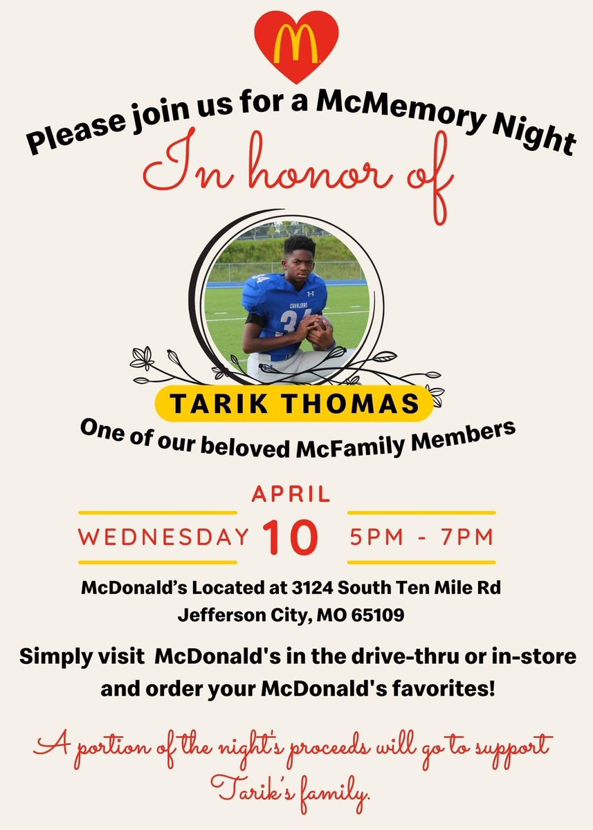 NCCCulinaryArts's tweet photo. Hope you're planning to have dinner at McDonalds tonight! Make sure to go to the McDonalds on South Ten Mile Drive. @NicholsTechEd @JCSchools_ @CCHSCavs https://t.co/SUjbDo0JQw