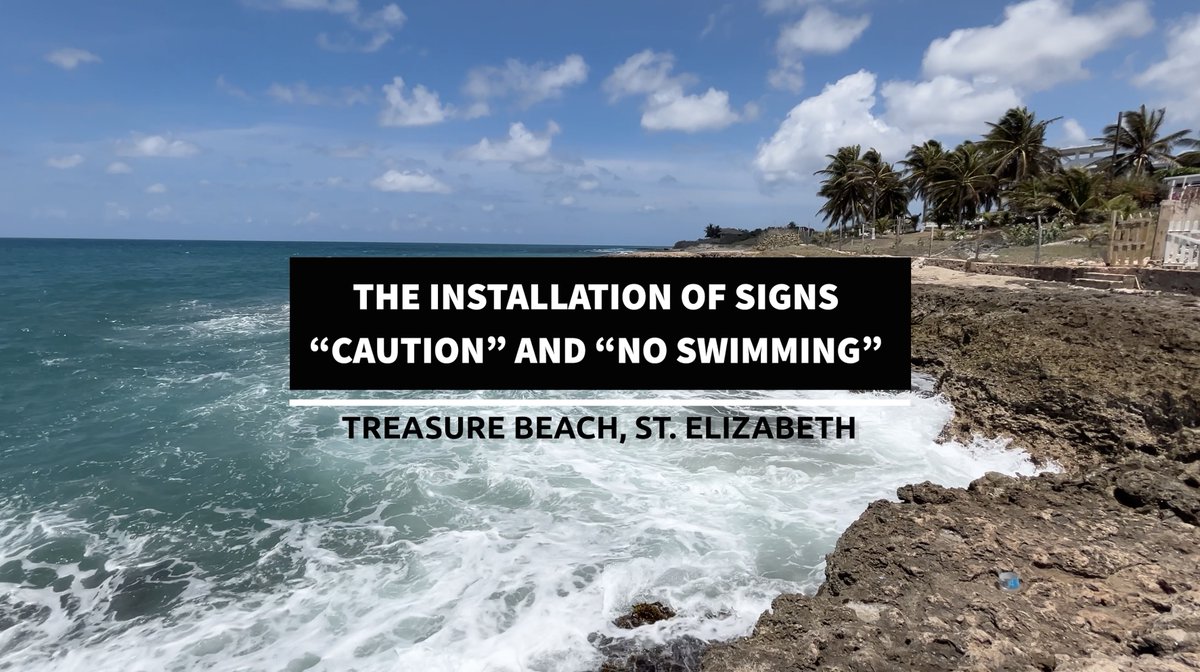 The Tourism Product Development Company Ltd. (TPDCo.) has undertaken proactive measures to enhance safety along the coastline of Treasure Beach in St. Elizabeth by installing ‘Caution’ and ‘No Swimming’ signs. Listen to full feature: youtu.be/BsU_PGOzCO0