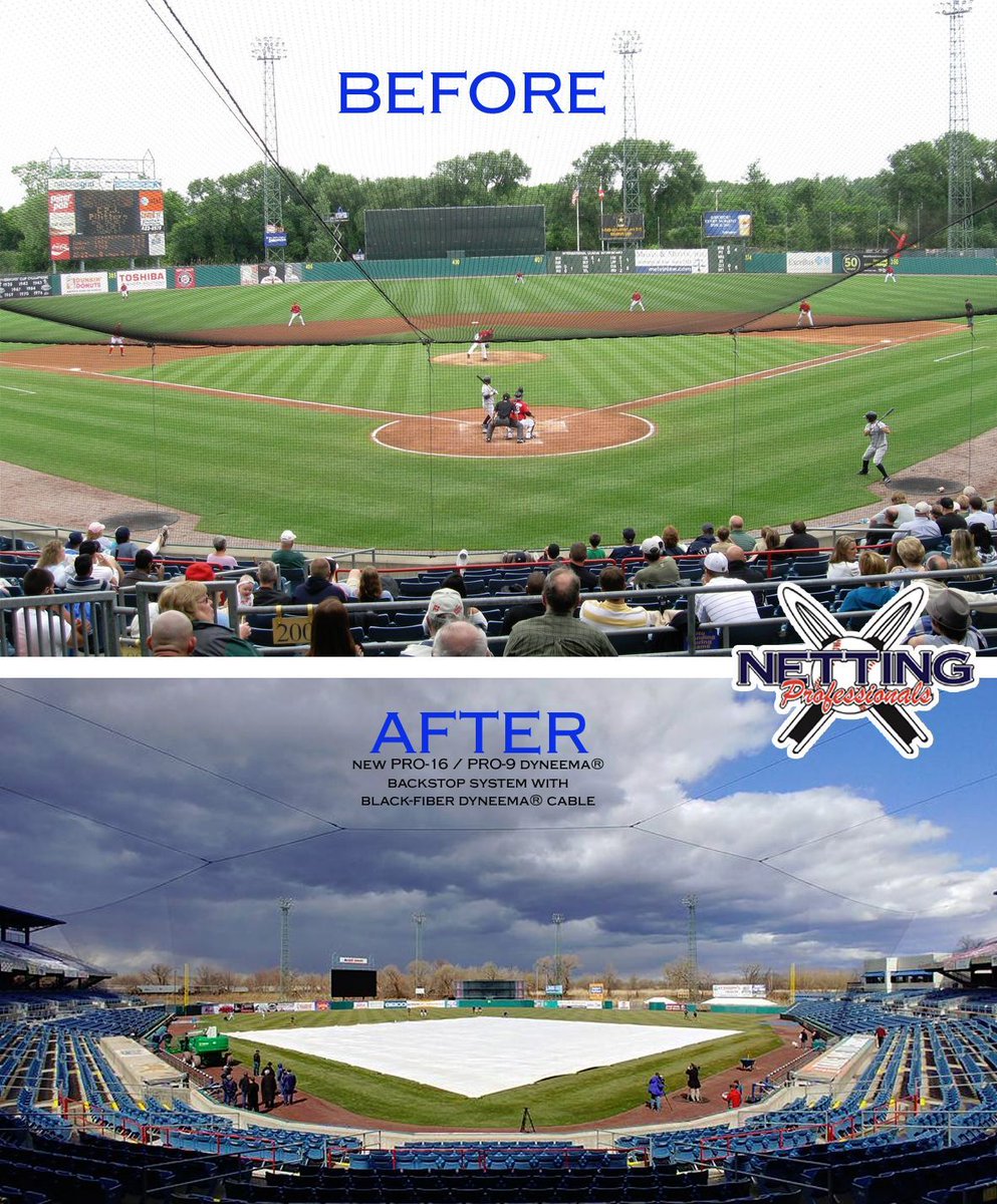 The difference you can SEE! 👀 Our Dyneema®️ Backstop Netting is the industry leader in visibility! 🔥