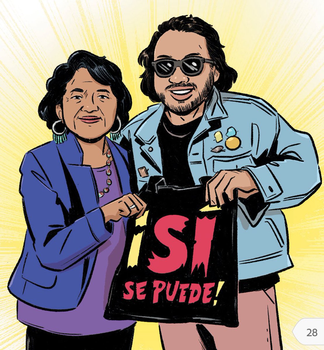 Today @DoloresHuerta turns 94! Learn more about her and the migrant farm workers movement by downloading our comic! weteachnyc.org/resources/reso…