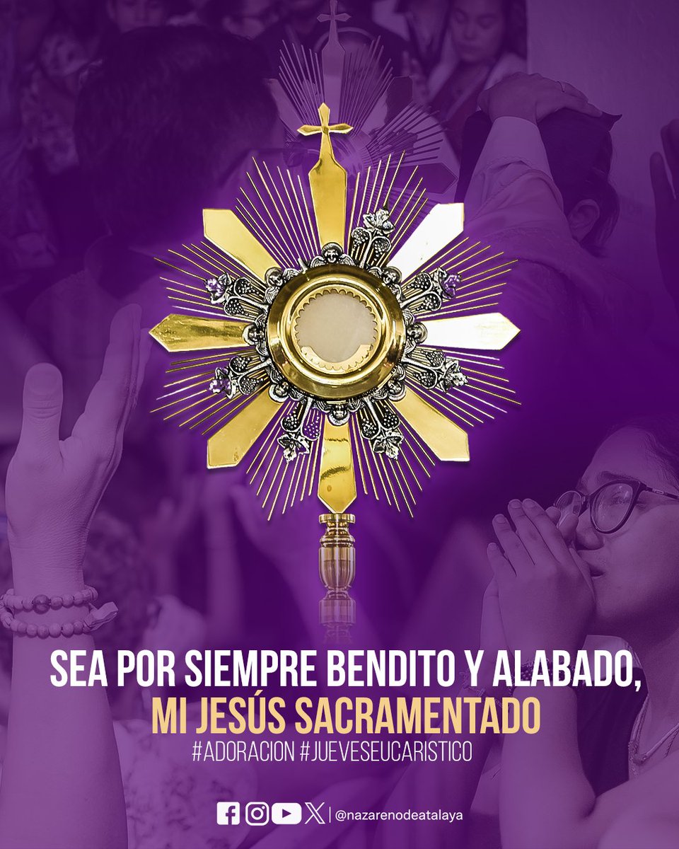 Sea por siempre bendito y alabado, Mi Jesús Sacramentado.
#adoracion #JuevesEucaristico