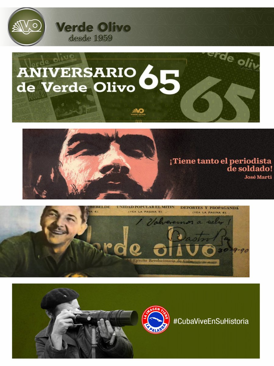 65 Aniversario  de Verde Olivo. Felicidades #GenteQueSuma    #Cuba
