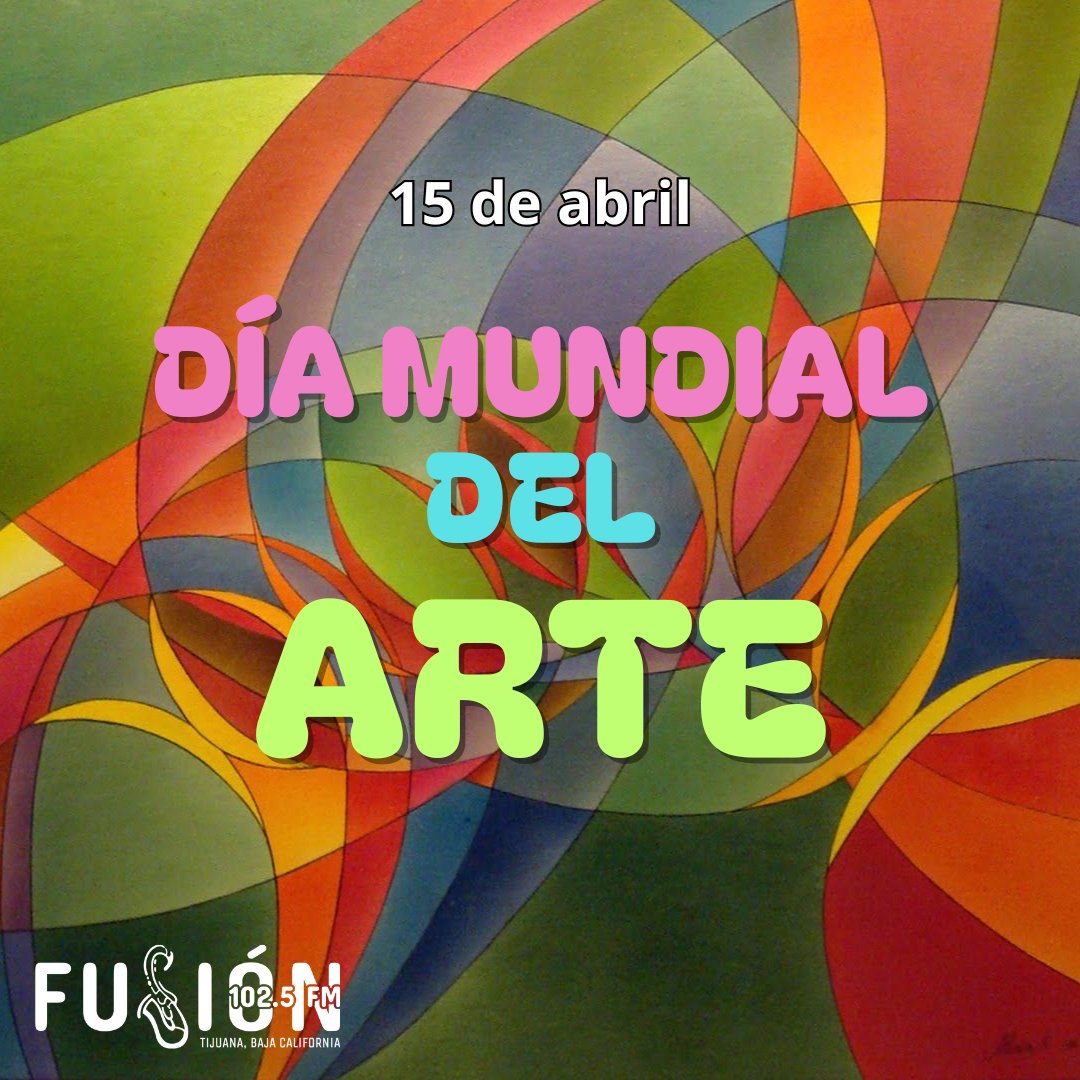 Hoy celebramos el #DíaMundialDelArte🎨 fecha elegida en honor a Leonardo Da Vinci, dedicada a la libertad y creatividad en cada expresión del arte🎶🖊️🎭📚♾