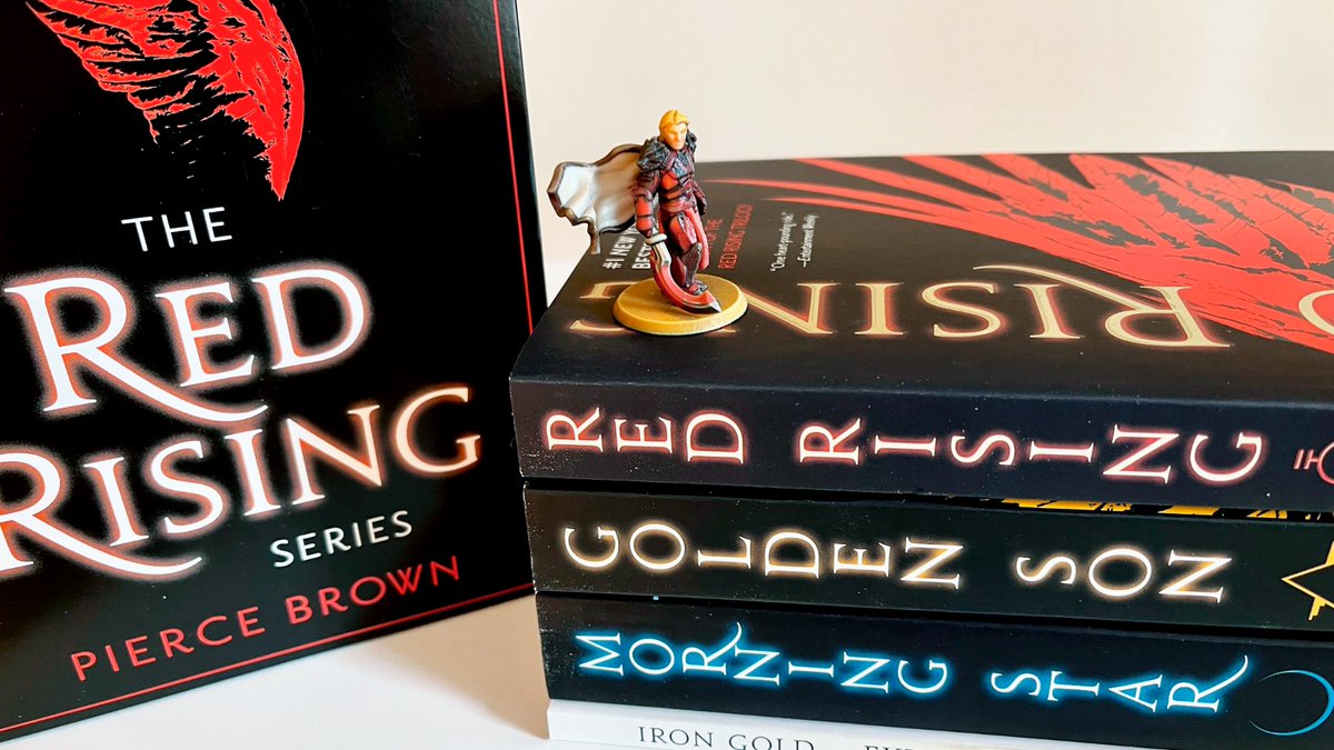 Today is your last chance to enter the Red Rising giveaway! We’ve teamed up with @Pierce_Brown and @DelReyBooks to celebrate the 10th anniversary of Red Rising! One lucky winner will receive a mini of Darrow and the first three novels of the bestselling Red Rising series. (1/2)