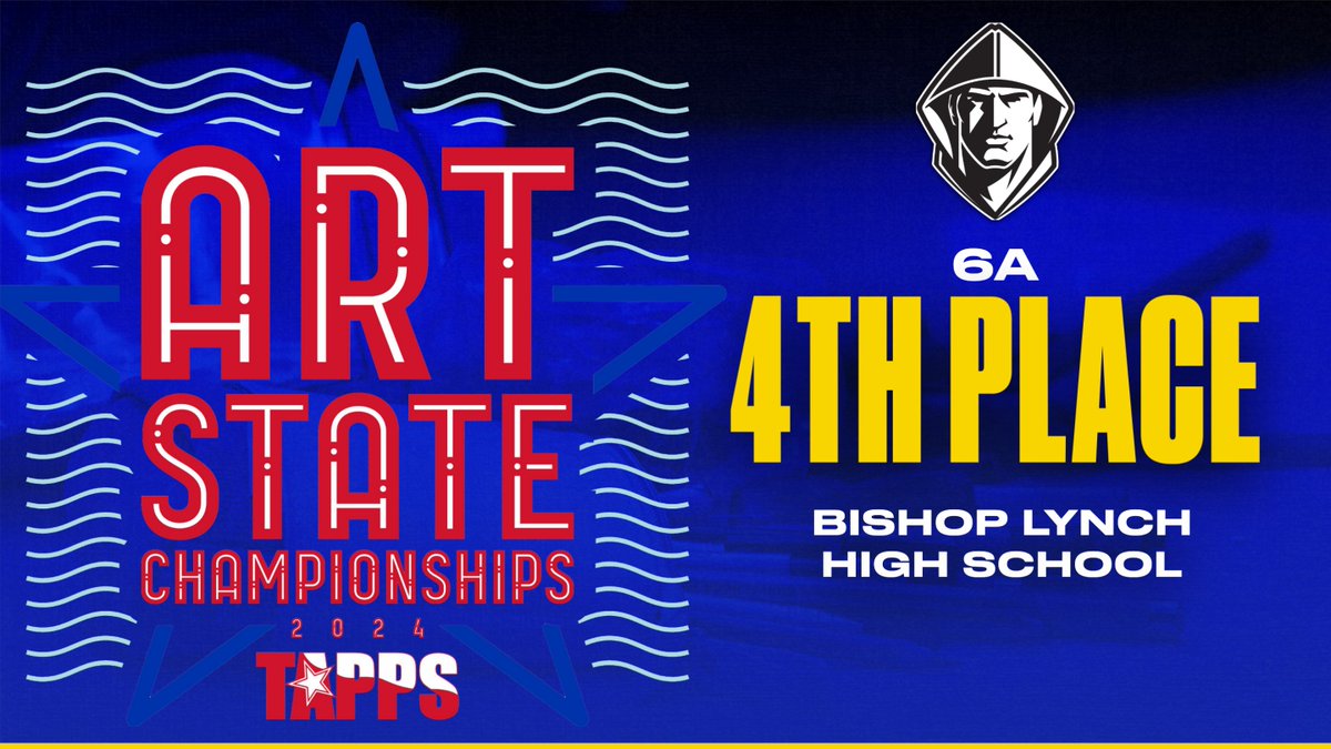 TAPPSart's tweet image. TAPPS 6A 2024 Art Championships Fourth Place Team: Bishop Lynch High School!!