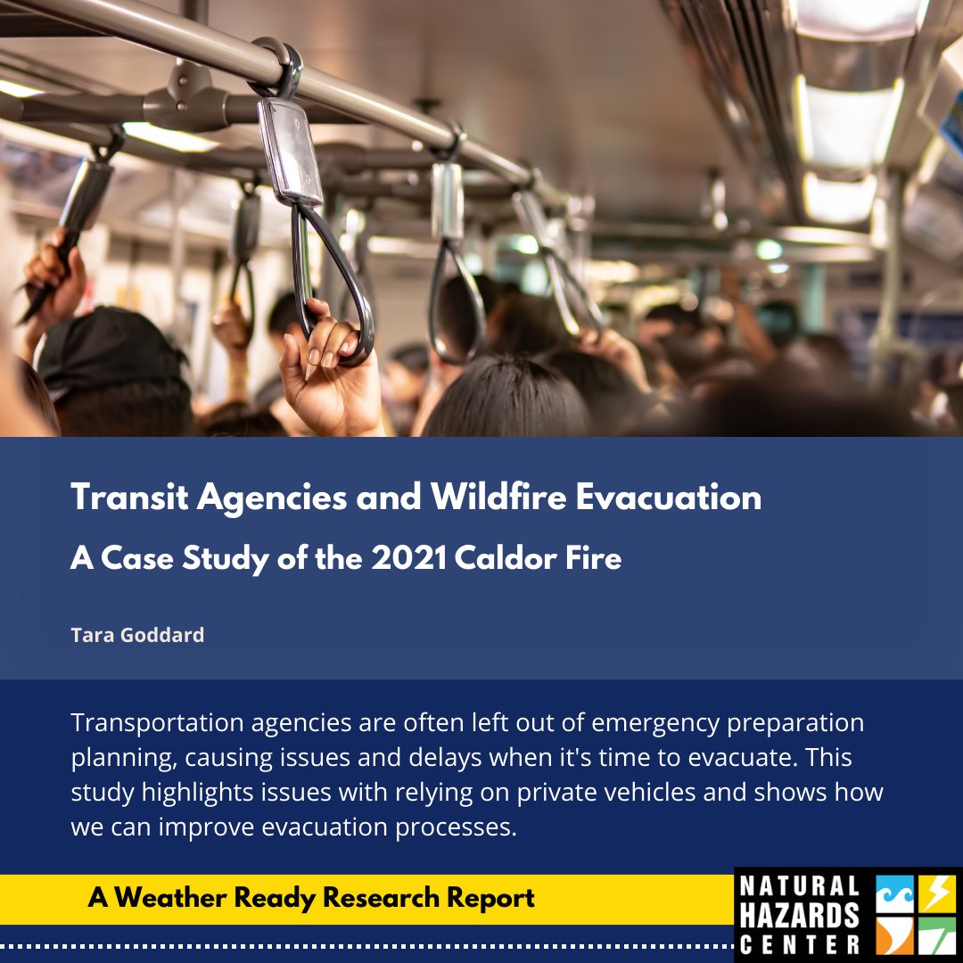 Take a look at the latest #WeatherReady report to learn more about evacuation processes and how we can improve them! bit.ly/3TLMDV8 @WRNAmbassadors @NOAA_WPO