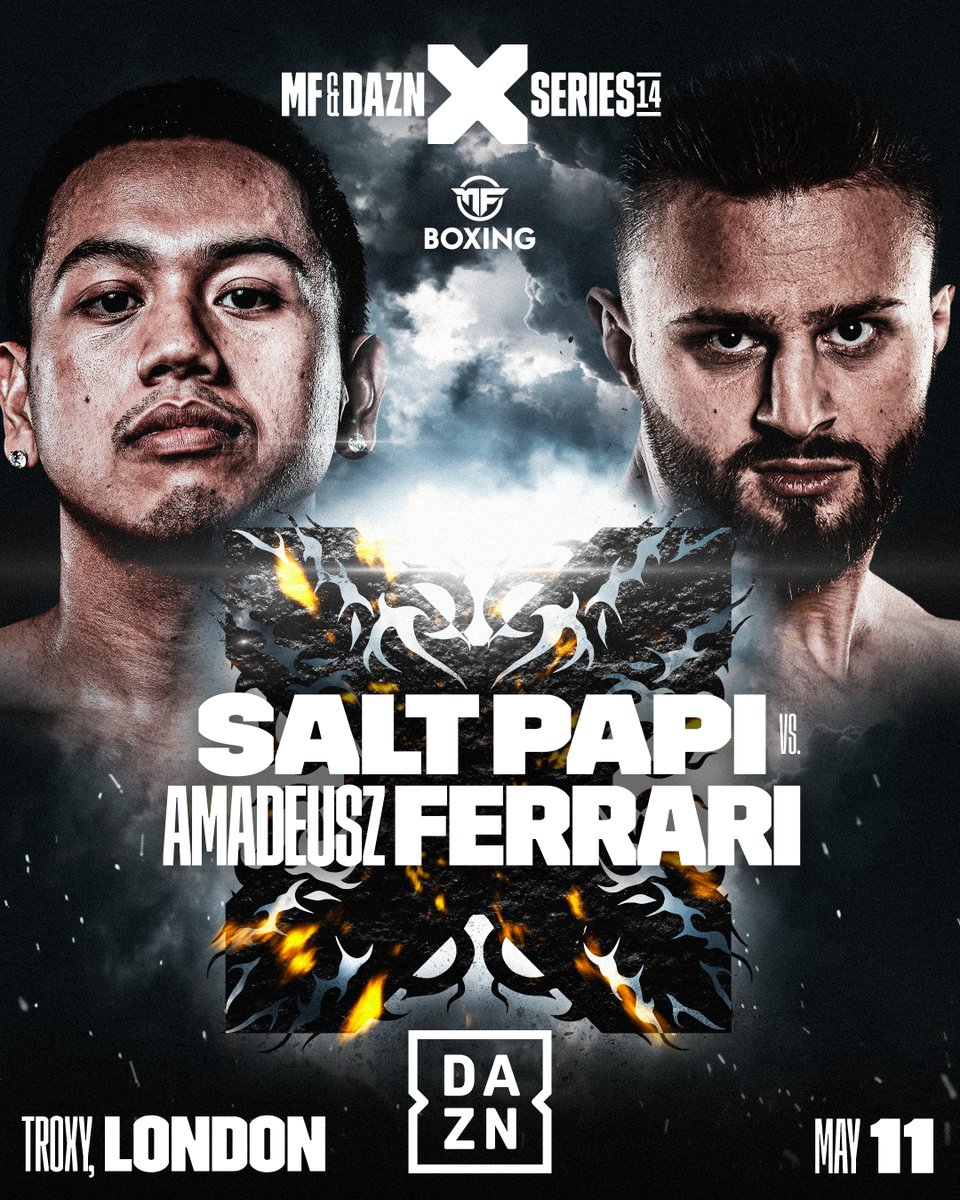 🥊@therealsaltpapi returns to the ring May 11 👊💥 Watch Salt Papi take on Amadeusz Ferrari LIVE on DAZN