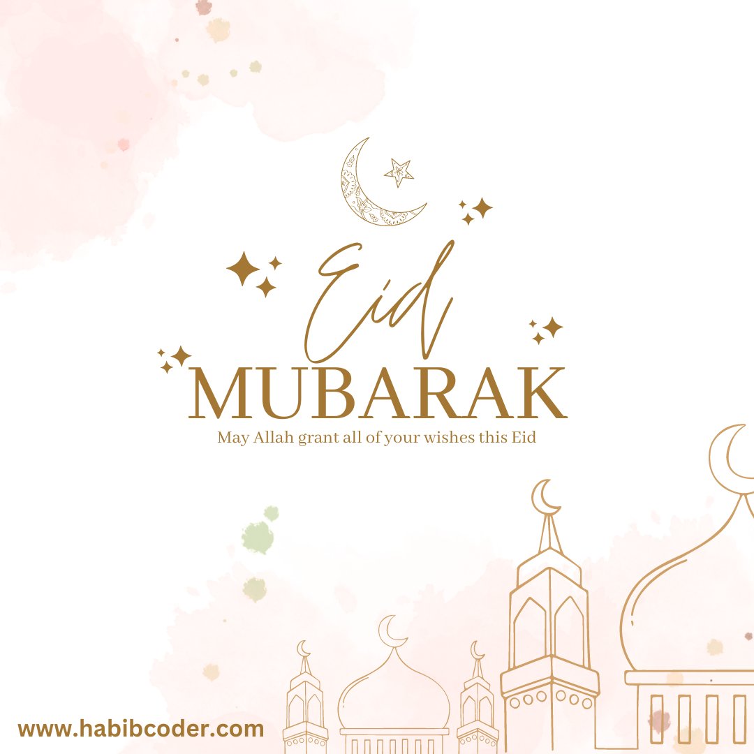 habibcoder's tweet image. Eid Mubarak! May this Eid bring you and your loved ones happiness and blessings?
#habibcoder #wordpress #wordpressdeveloper #webdeveloper