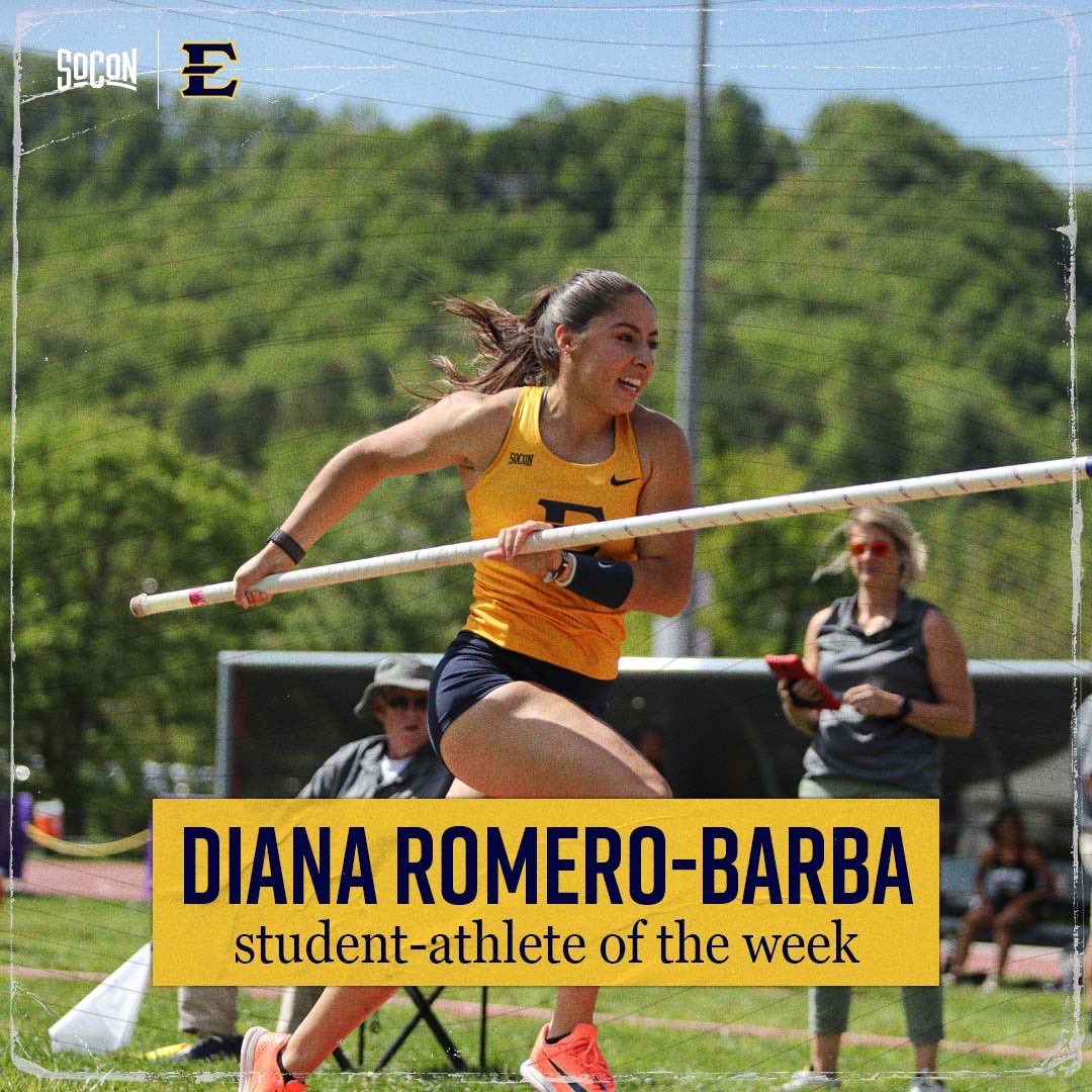 student athlete of the week 🤩🤝 | Diana Romero-Barba | #SoConODTF 🔗: soconsports.com/news/2024/4/10…
