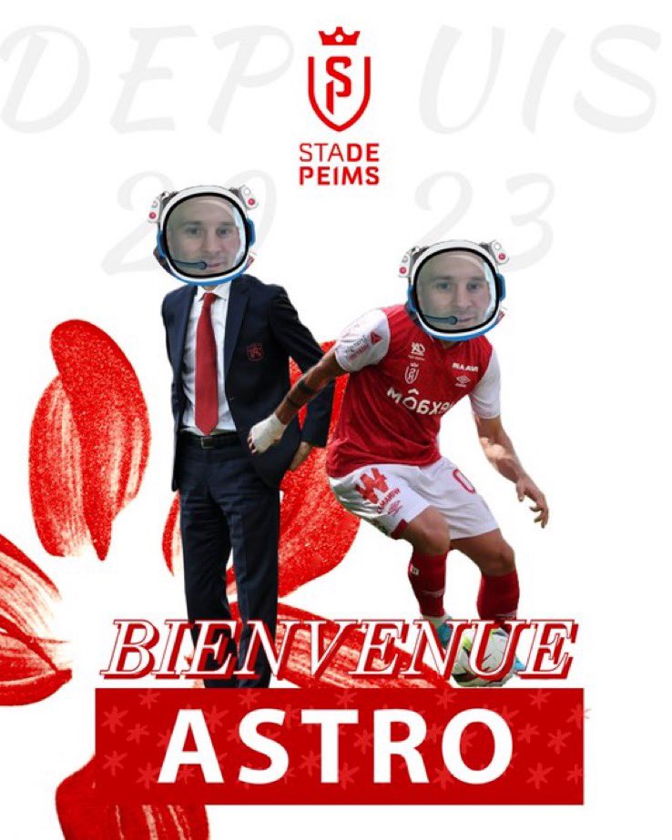 Stade De Peims 🍾❤️🤍 tweet media