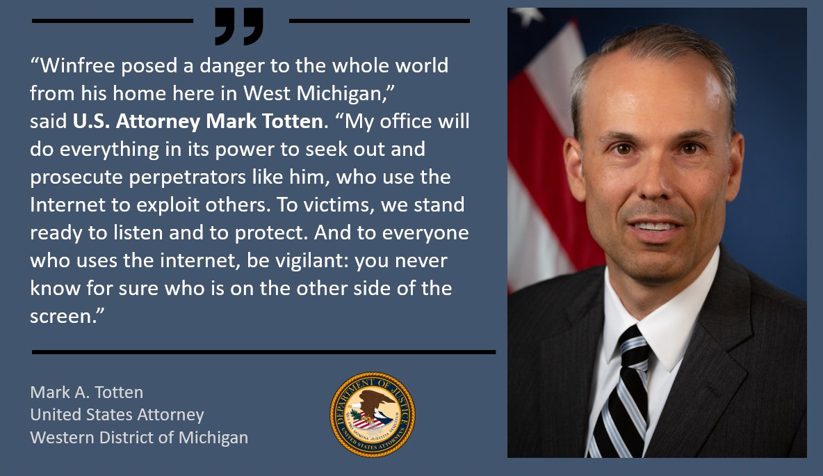 NEWS RELEASE: Man Who Bound And Raped Au Pair Pleads No Contest - Winfree planned to kill the woman and hide her body to avoid prosecution @FBIDetroit