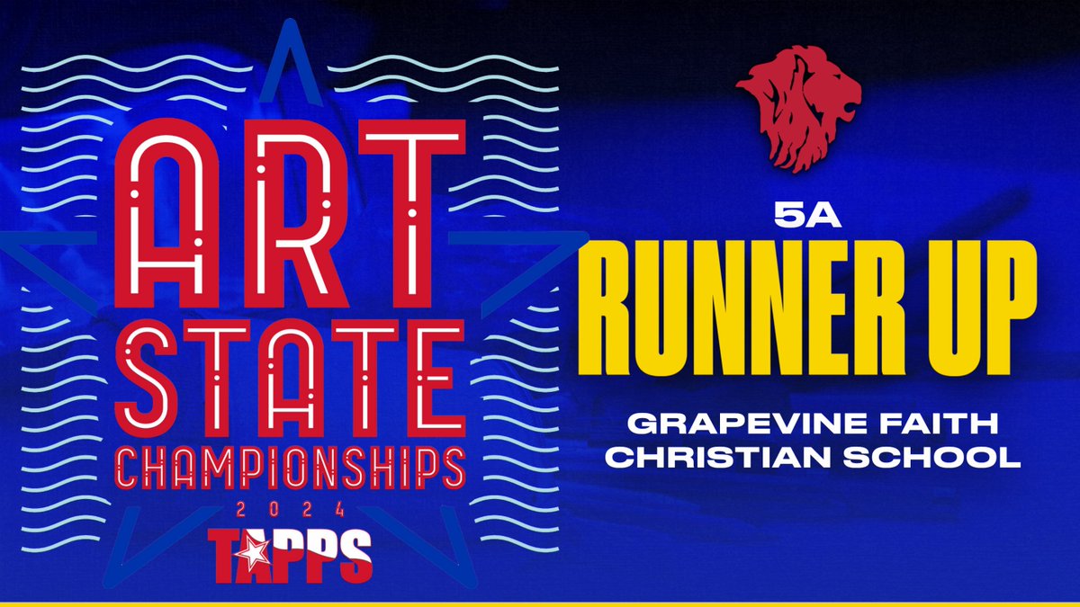 TAPPSart's tweet image. TAPPS 5A 2024 Art State Runner Up: Grapevine Faith Christian School!!