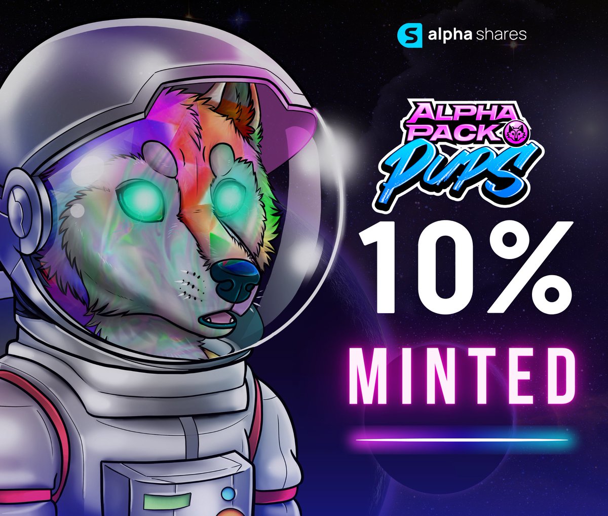 We are over 10% minted on ETH chain! In just about 100 more mints we'll be at 20% minted. How quickly do you think we'll mint out of the ETH collection? This is definitely going to be the hottest chain for the Pups especially in regards to fee removal. LFG 🔥 Mint NOW -…