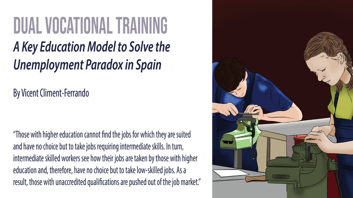 How is Spain approaching the issues pertaining to unemployment and labor shortages? Our latest BFF publication features an article that argues dual vocational training as a key solution to this issue. Check out our guest author's policy recommendations: bfna.org/politics-socie…