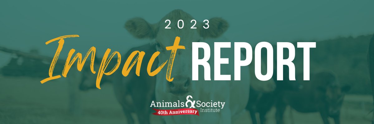 ASI is pleased to share our 2023 Impact Report! With your support, ASI’s work serves our shared vision to live in a compassionate and equitable world where nonhuman animals and our relationships with them flourish. View the report here: animalsandsociety.org/about-asi/fina…