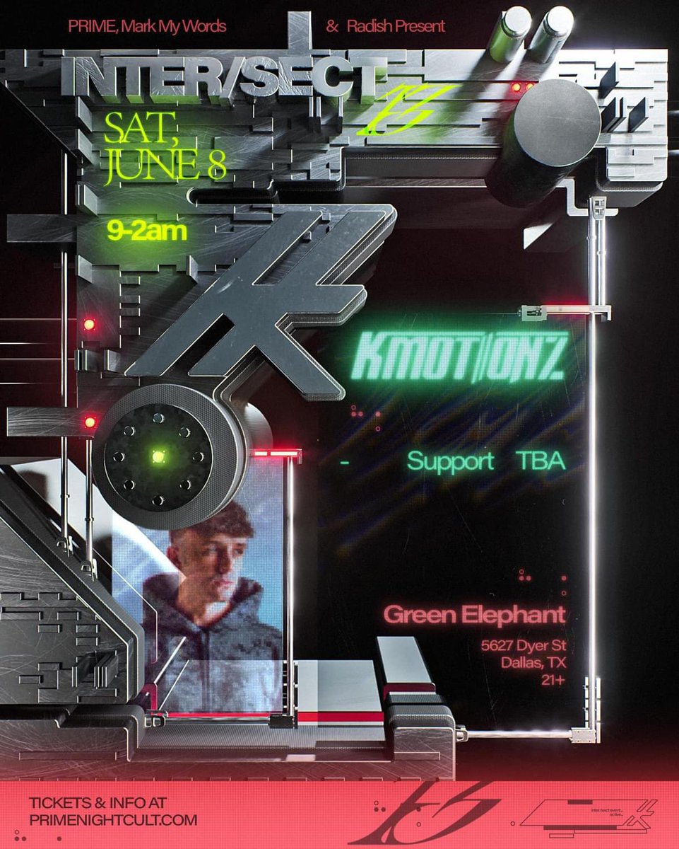 DALLAS — we are so excited to announce <a href="/intersectdnb/">INTER/SECT</a> is bringing  <a href="/kmotionzuk/">K Motionz</a> for their Dallas debut on Saturday June 8th with a very stacked support bill TBA soon 👀 

Tickets go on sale Friday 4/12 at 10 AM CST