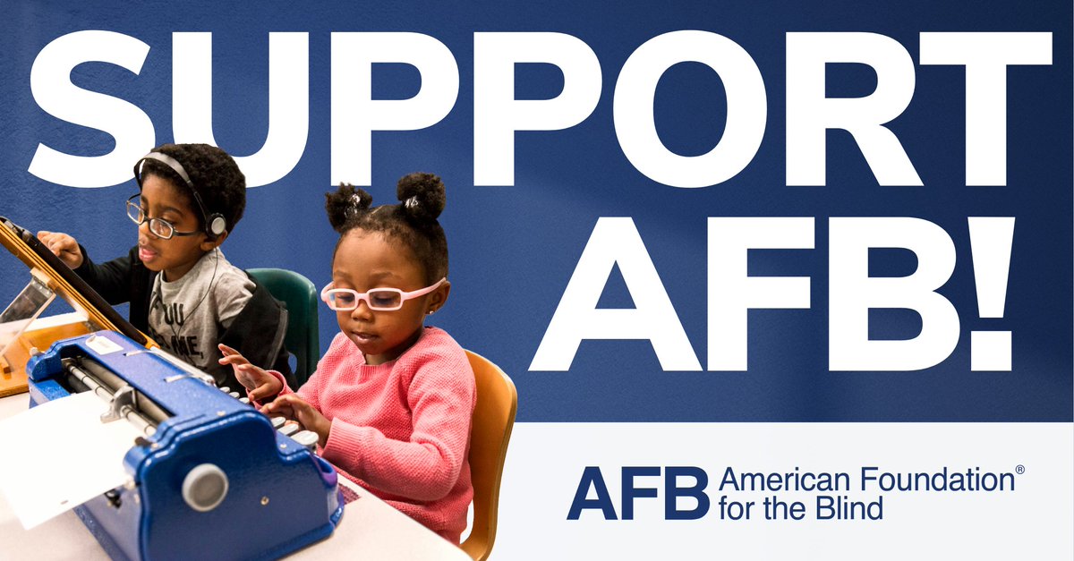 Help the American Foundation for the Blind create a future of endless possibilities for people who are blind or have low vision! Donate by April 30, and every dollar you give, up to $100,000, will be matched: ow.ly/80X250RcqXc.