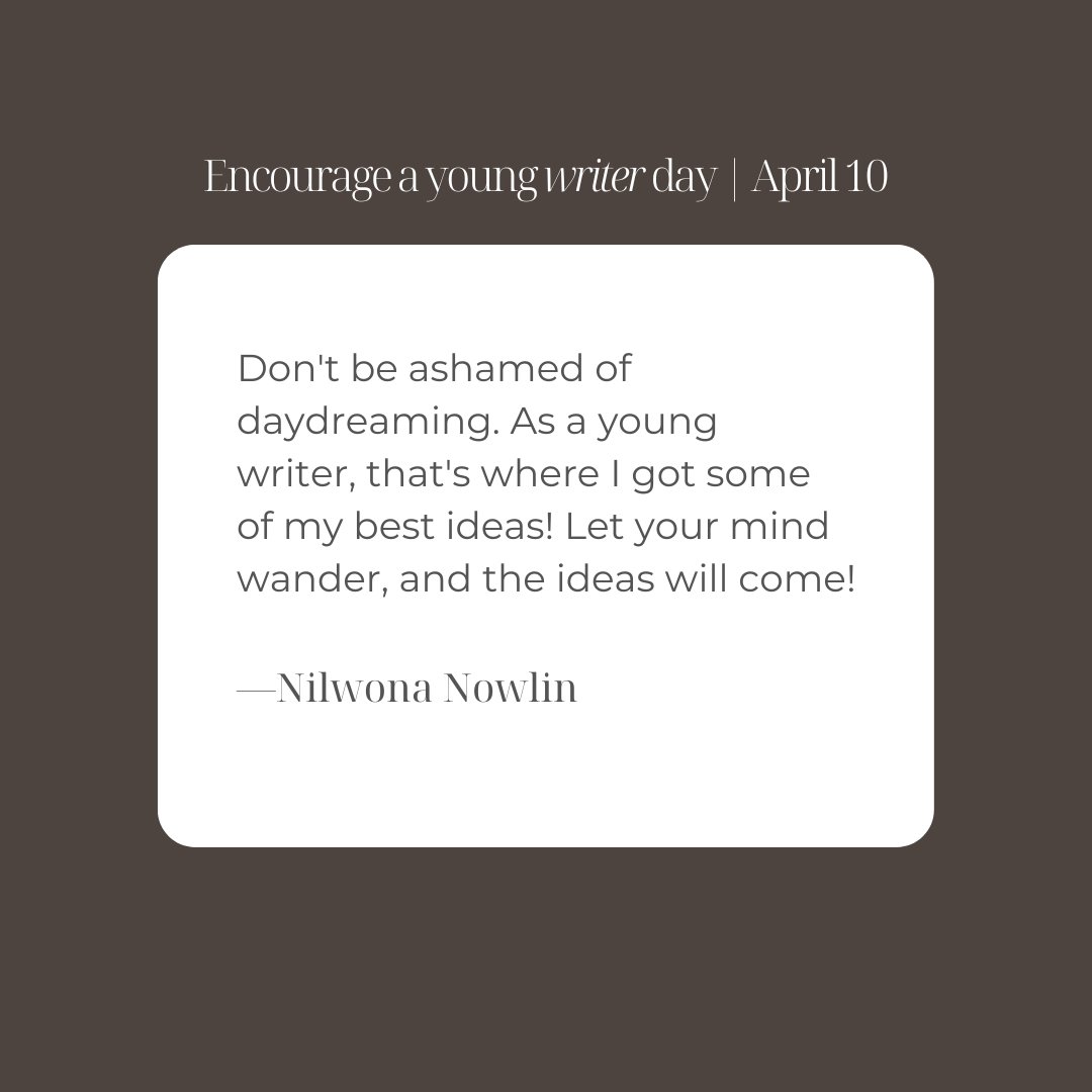 You have permission to daydream! IVP editor, Nilwona Nowlin, encourages young writers to let their mind wander in the writing process. Creativity loves space to daydream.