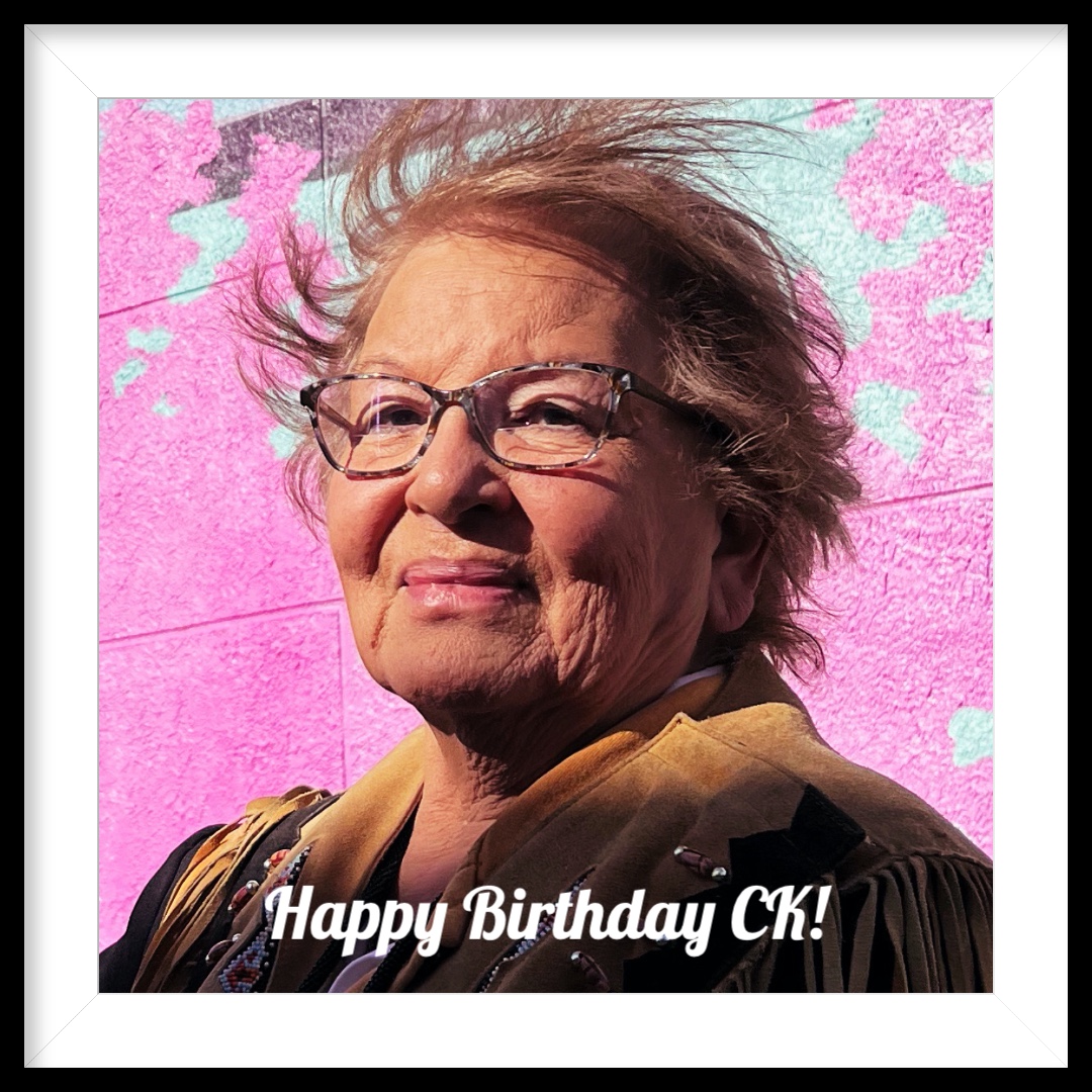 Mine Dibishkaan Giizhigak to our fearless leader Carolyn King! We all wish you the most wonderful day enjoying this amazing weather and keep being the amazing, trailblazer lady that you are 🧡 #happybirthday #CoverCanadaInMoccasins #InspiringWomen #StrongWomen