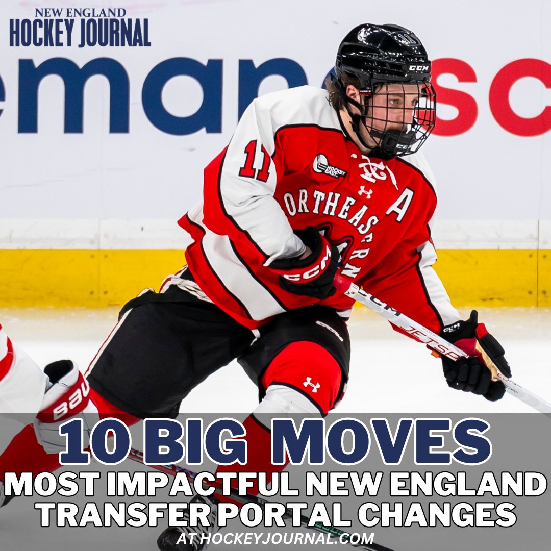 The transfer portal in NCAA men's hockey has been extremely active. Here are the 10 most impactful moves for New England college teams, so far. From @PatDonn12: hockeyjournal.com/the-10-most-im…
