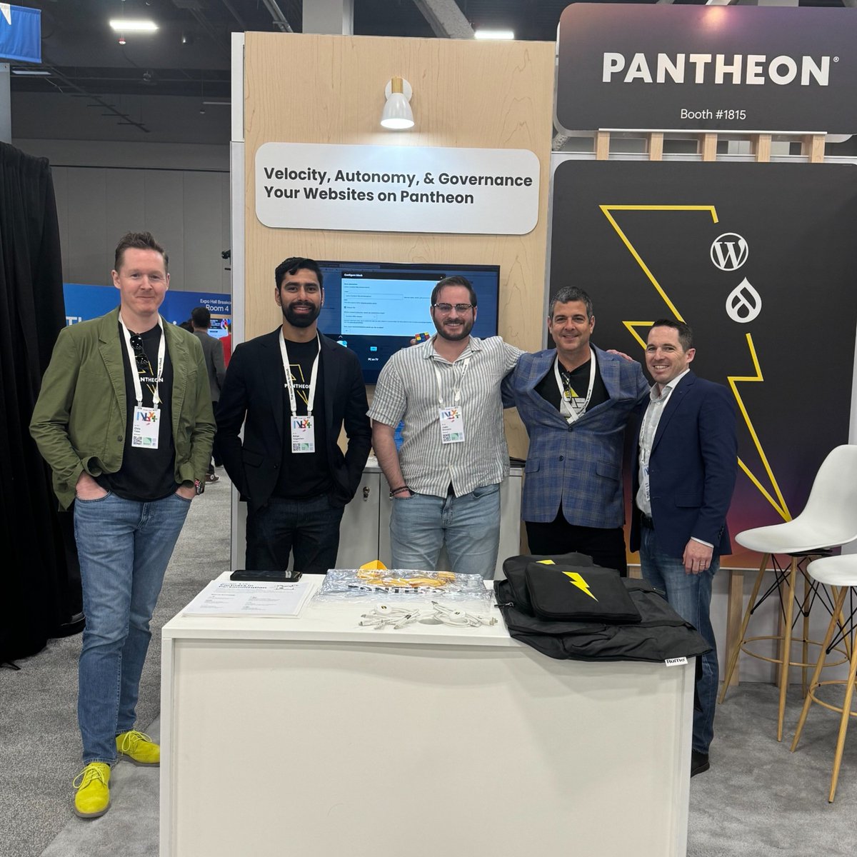 👀 Spotted at #GoogleCloudNext: These smiling @getpantheon and @lytics team faces at Booth #1815! If you're at the conference, stop by to hear about our new partnership. (Looks like there might be some swag to grab, too. ⚡)