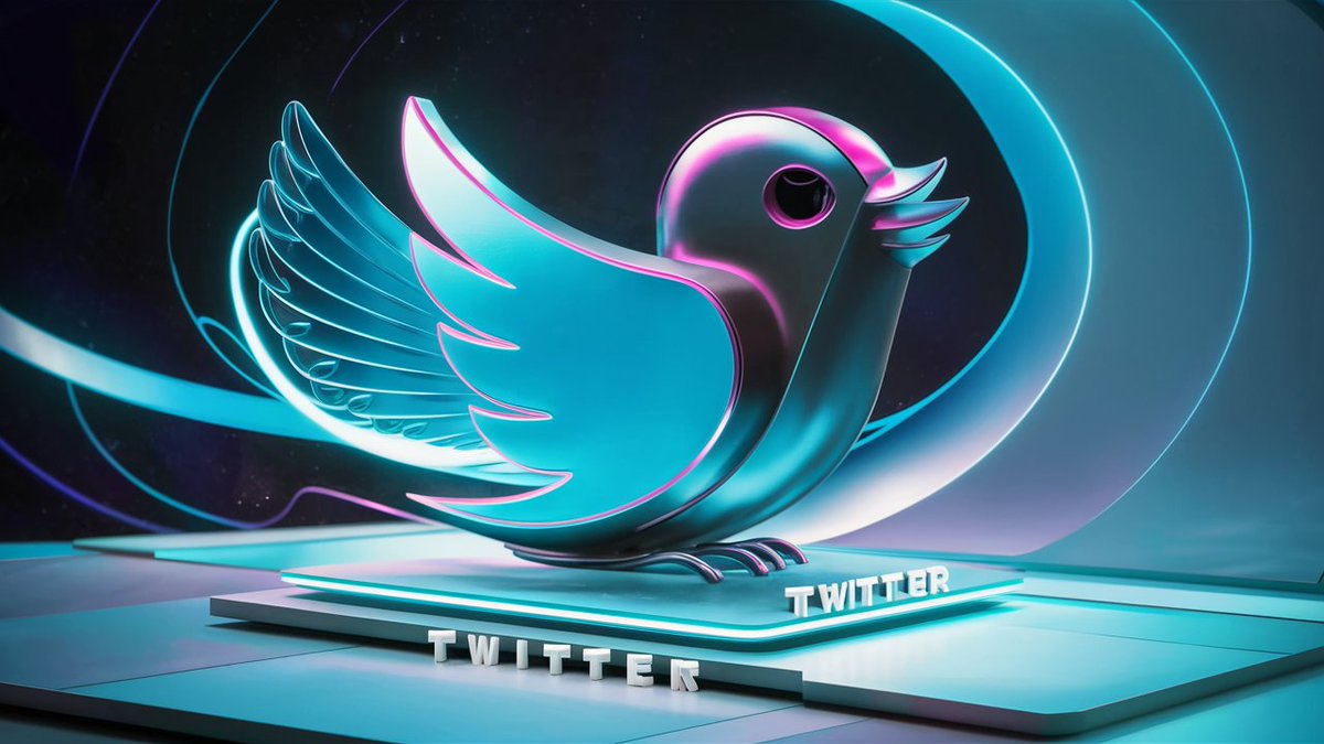 A futuristic and vibrant 3D render of the Twitter logo..
#DANIELLE #LISAxRCA $XTER #logos #logodesigners #logosai #logobook #brandidenity  #XMen97  #logotype #business #logomark