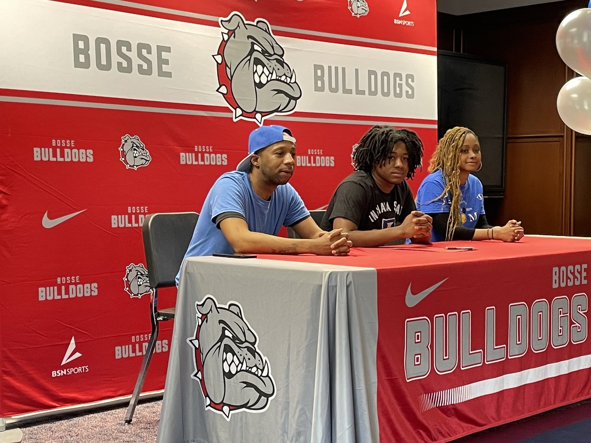Bosse quarterback Elijah Wagner signs to play football at Indiana State. All-City, All-SIAC and All-Metro Player of the Year last fall.