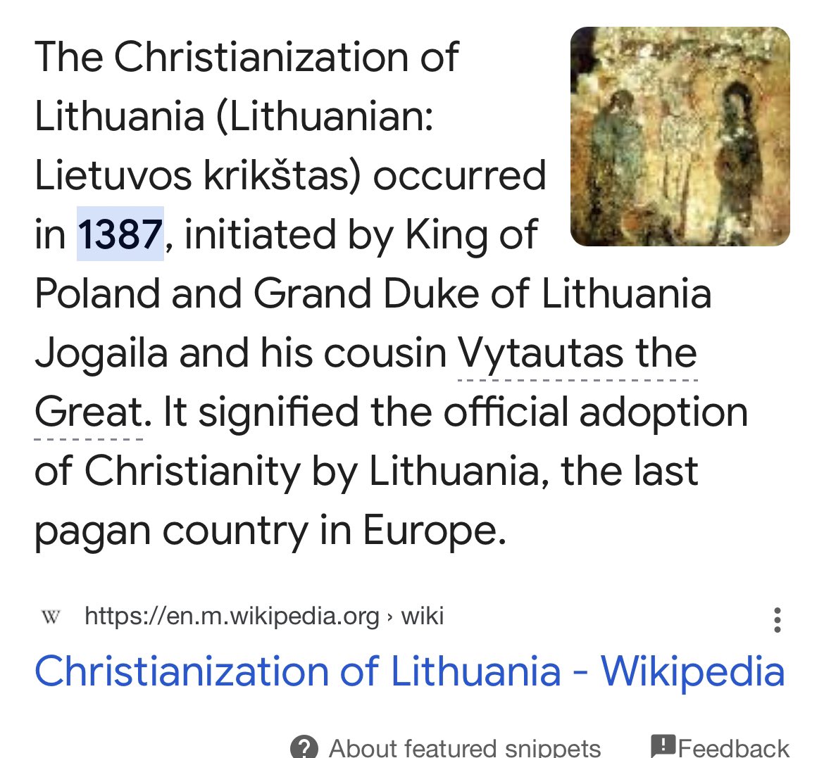Obviously not all pagans are autists, so this tweet is silly, but I feel the deep need to nitpick one thing about this—a lot of countries in Europe didn’t convert to Christianity until way after Rome.
